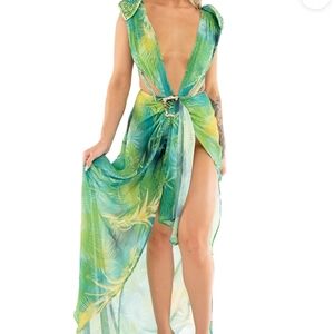 Hot Jungle Bold Sexy Set of Bodycon  &Shiphone Skirt. L